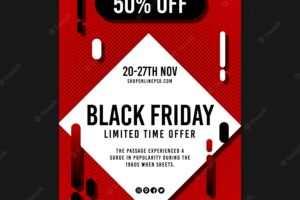 Black friday limited time offer poster