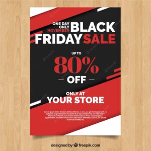 Black friday sale geometrical flyer