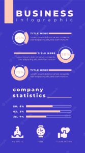 Blue business infographic