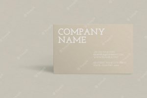 Business card design in gold tone