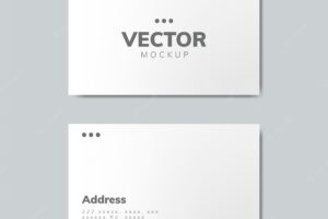 Business card design mockup