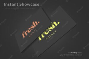 Business card with logo mock up
