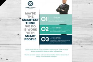 Business flyer infographic design