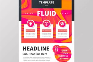 Business flyer template concept