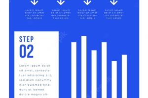Business infographic with statistical charts