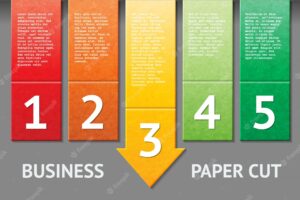 Business paper cut template