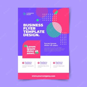 Business vertical poster template