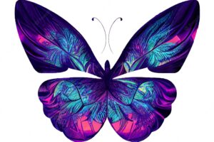 Butterfly logo pattern