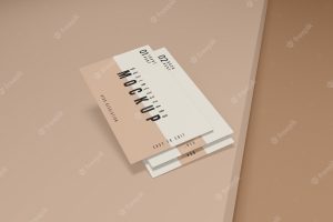 Clean business card psd mockup design