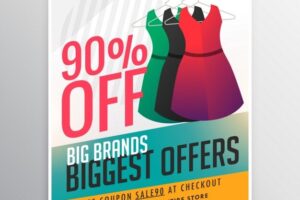 Clothing discount poster