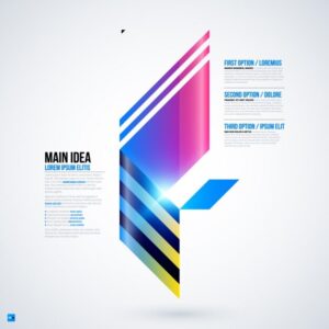 Colorful infographic options