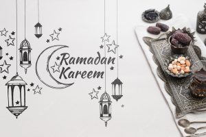 Copyspace mockup with ramadan concept