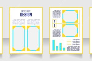 Corporate analytics blank brochure design