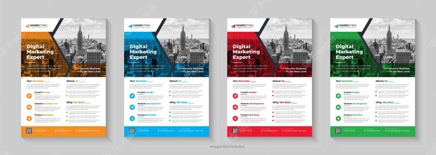 Corporate business flyer template design business flyer template with minimalist layout