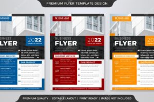 Corporate flyer layout template use for company poster and business presentation