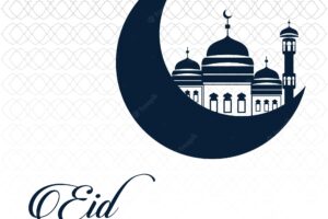 Creative eid mubarak banner for social media post template