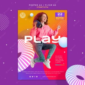 Creativity poster template