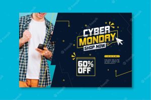 Cyber monday banner template