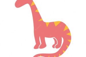 Dinosaur cartoon flat design