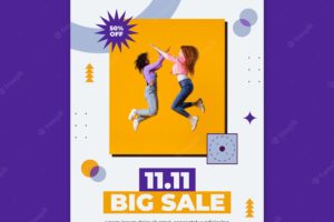 E-commerce big sale poster template
