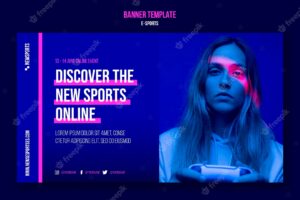 E-sports banner design template