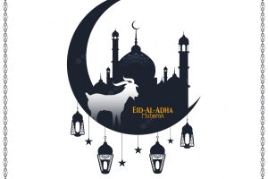 Eid al adha mubarak beautiful islamic vector background
