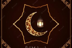 Eid mubarak background vector