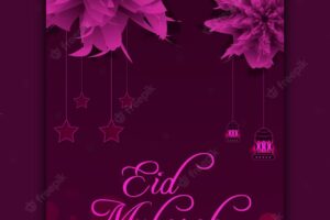 Eid mubarak and eid al fitr facebook and instagram story template