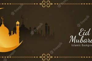 Eid mubarak festival stylish banner design