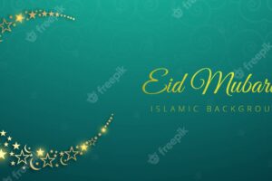 Eid mubarak moon beautiful   banner