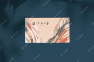 Elegant business card mockup