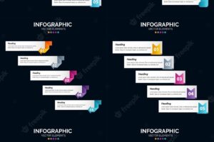 Elevate your presentation with stunning vector infographics from our pack