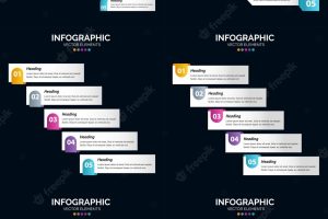 Elevate your presentation with vector 6 infographics pack and cycle diagrams