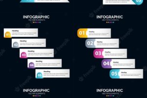 Enhance your presentation with our vector infographics pack of six