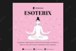 Esoteric character in lotus position square flyer