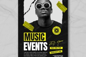 Event poster template design