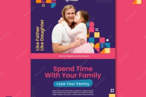 Family inspired poster template