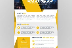 Flat business brochure in a5 size