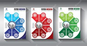 Flyer business template brochure layout annual report