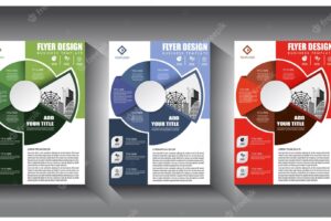 Flyer business template brochure layout annual report