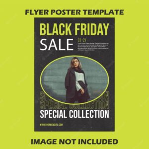 Flyer poster black friday sale