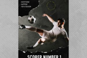 Flyer template for football club