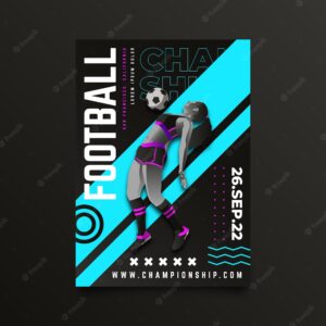 Football championship poster design