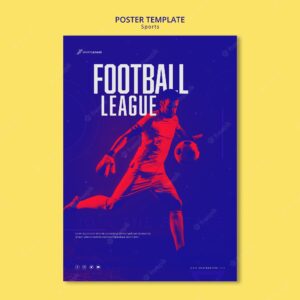 Football league poster template