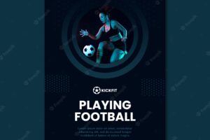 Football poster template