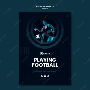 Football poster template