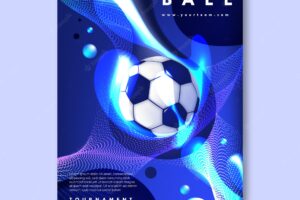 Football poster tournament template