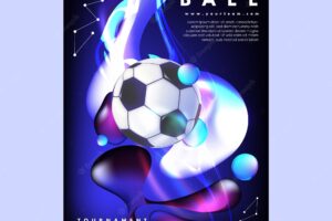 Football tournament poster template