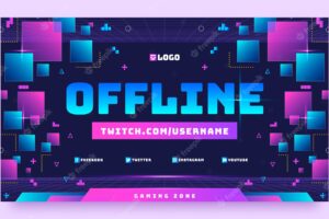 Gaming twitch background template design
