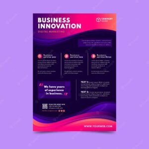 Gradient business poster template